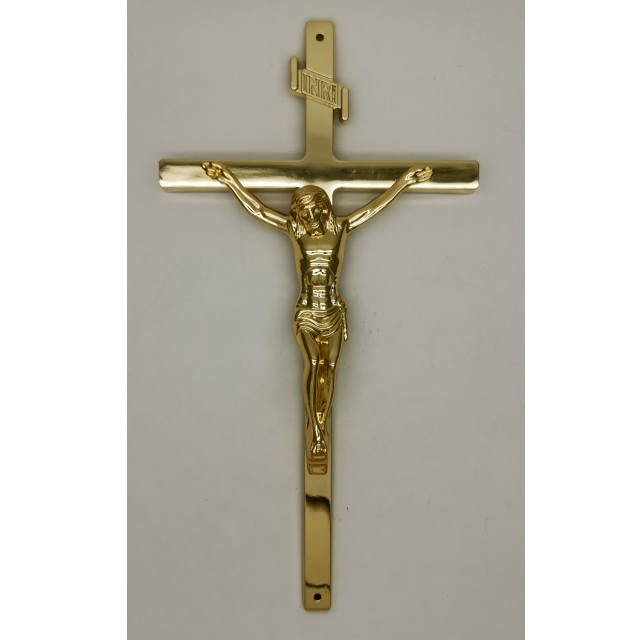 El entierro suministra crucifijo y la cruz 8038 del metal de la decoración 11,5 del ataúd el” en color oro